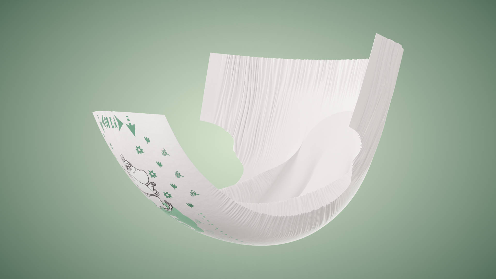 Diaper 3D-modeling